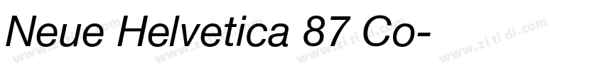 Neue Helvetica 87 Co字体转换